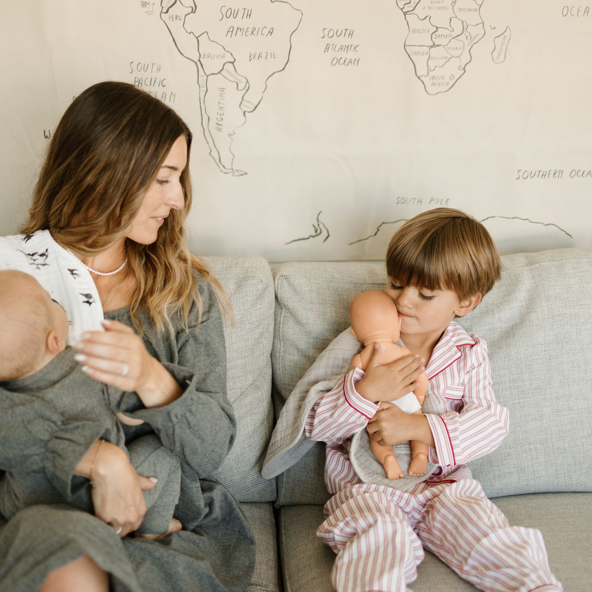 Cotton Muslin Burp Cloth 2 Pack - Porpoise - HoneyBug