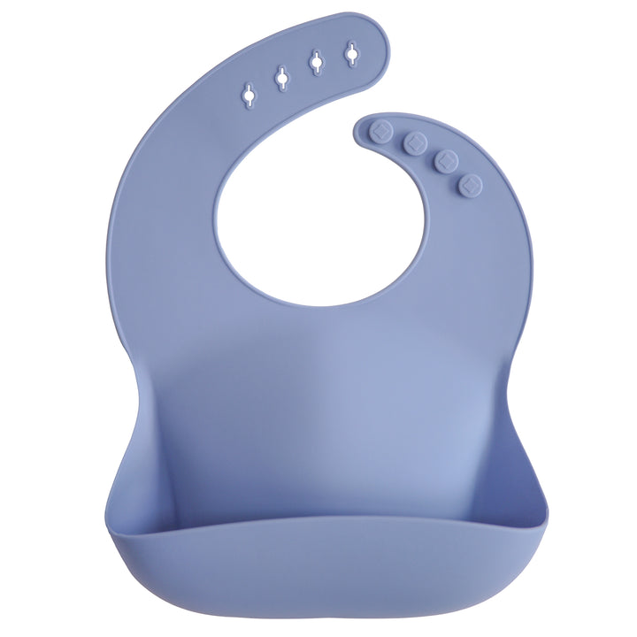 Silicone Baby Bib - Powder Blue - HoneyBug