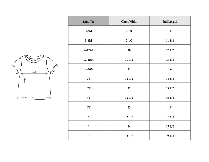 Retro Short Sleeve Tee - HoneyBug