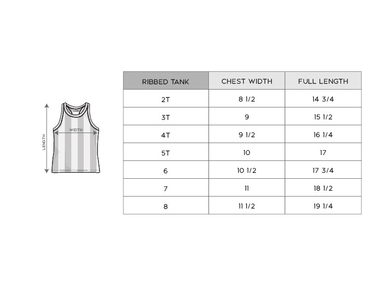 Girl's Ribbed Tank