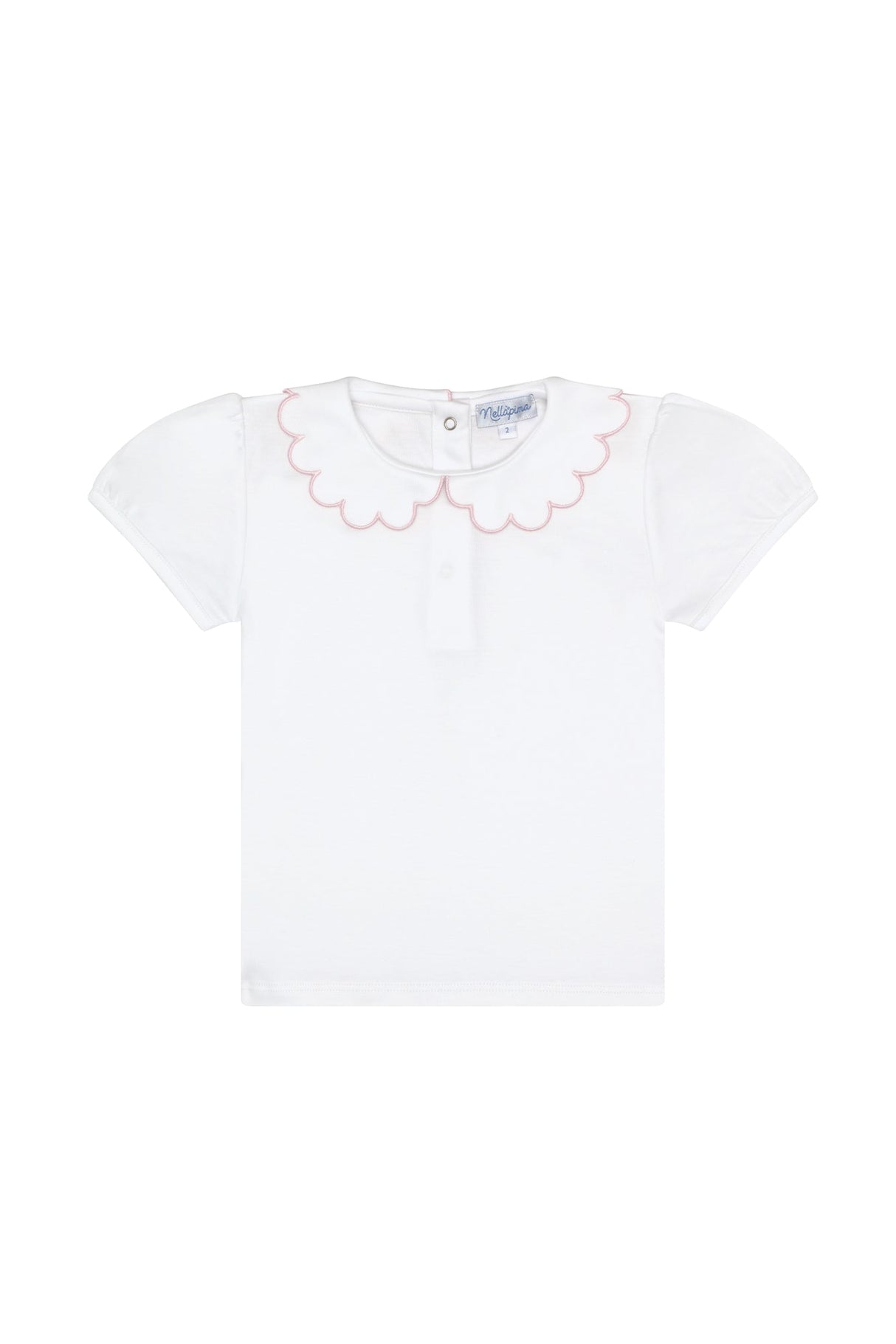Nella Scallops Short Sleeve Tee - HoneyBug