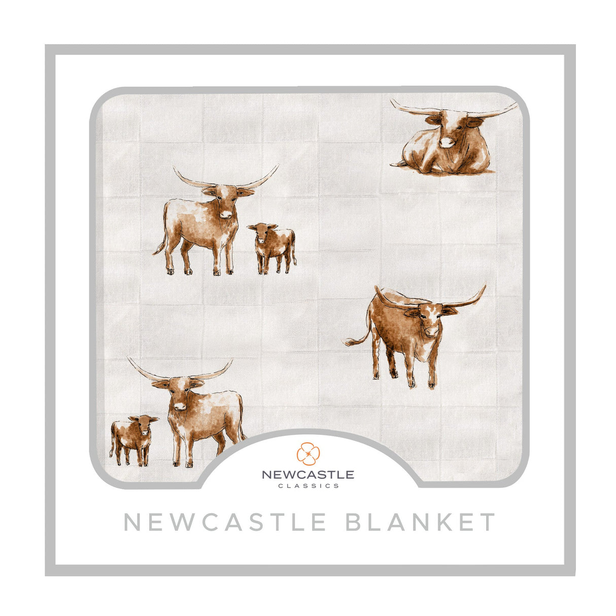 Longhorn Bamboo Newcastle Blanket