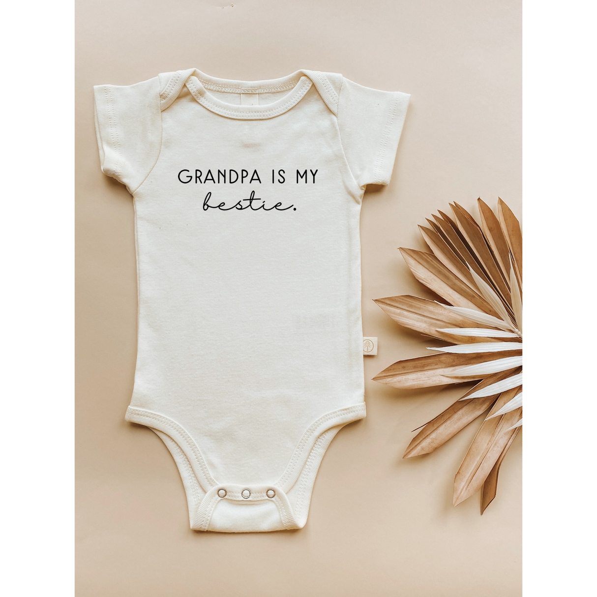 Grandpa is my Bestie - Organic Cotton Bodysuit - HoneyBug