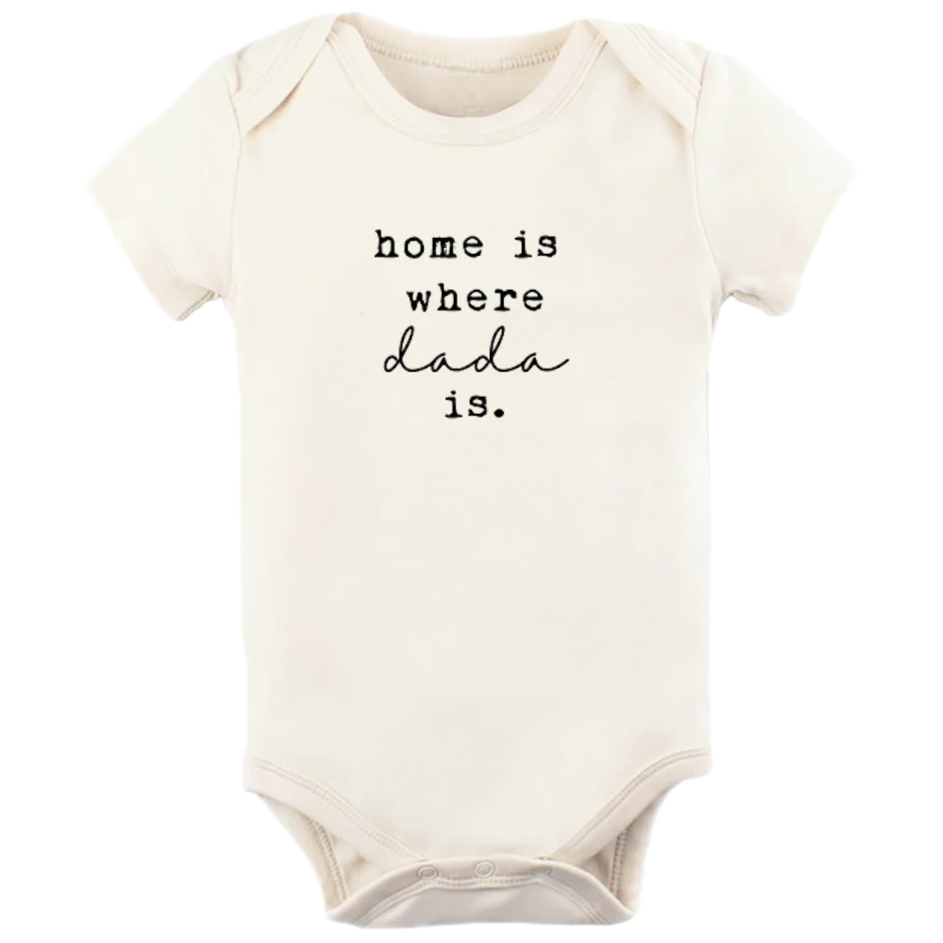 Home is Where Dada Is - Organic Cotton Bodysuit - HoneyBug