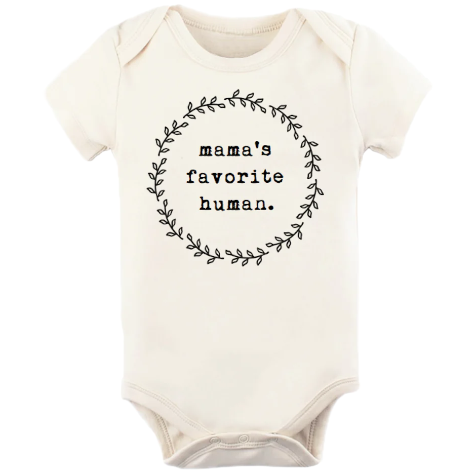 Mama's Favorite Human - Organic Cotton Bodysuit - HoneyBug