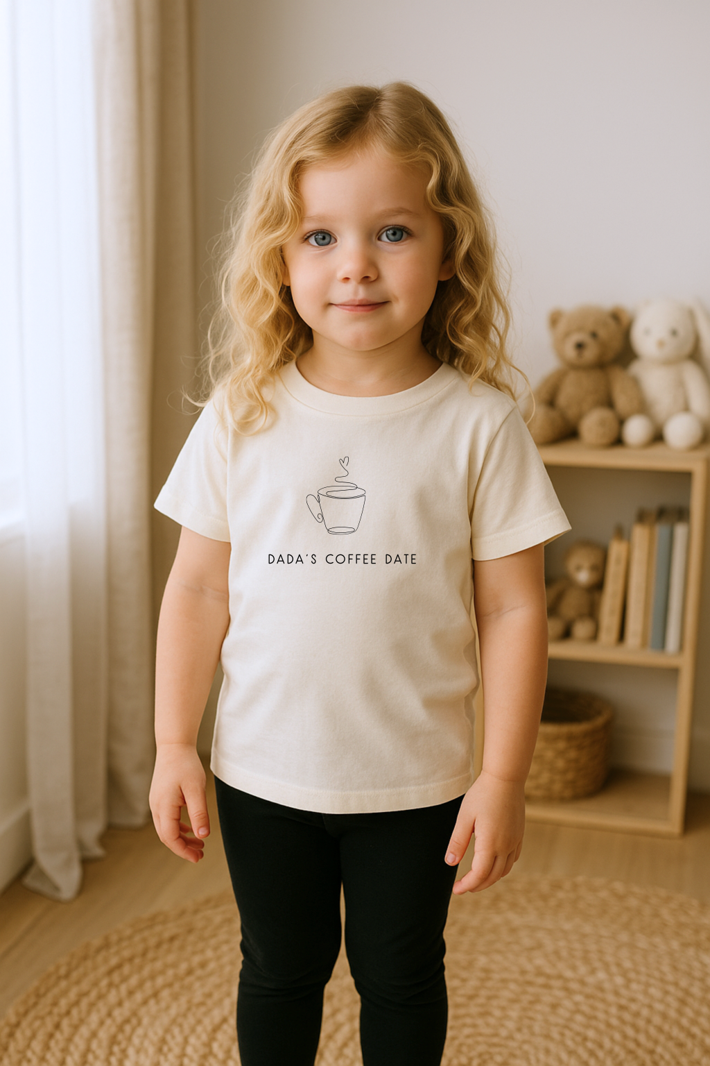 Dadas Coffee Date Organic Cotton Kids T-shirt - HoneyBug