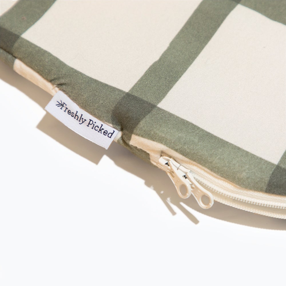 Sage Windowpane Blanket Sleeper - HoneyBug