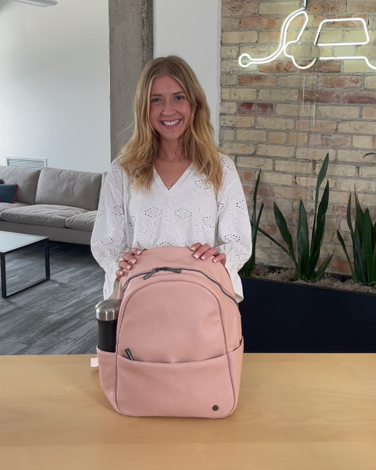 Skyline Backpack Black - Gold Hardware - HoneyBug