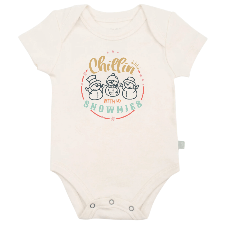 graphic bodysuit | chillin with my snowmies - HoneyBug