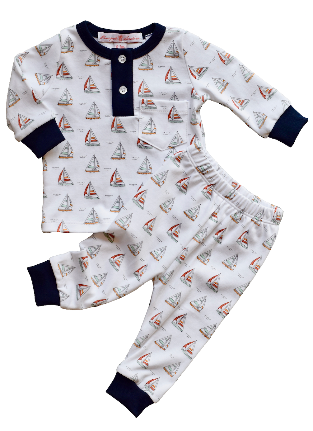 Sailboat Pajama Set - HoneyBug
