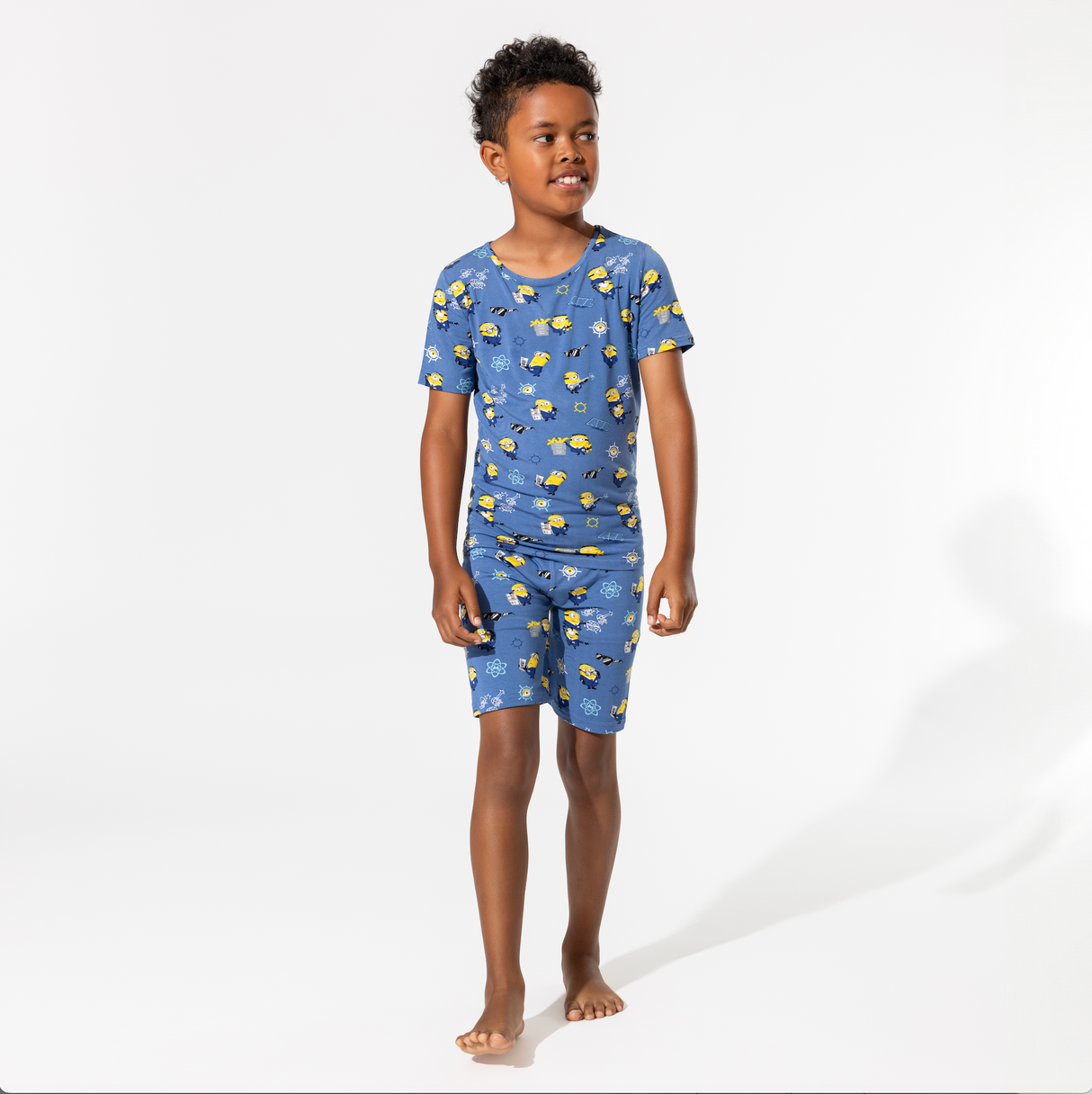 Despicable Me 4: Minions Anti-Villain League Bamboo Kids Pajama Short Set - HoneyBug