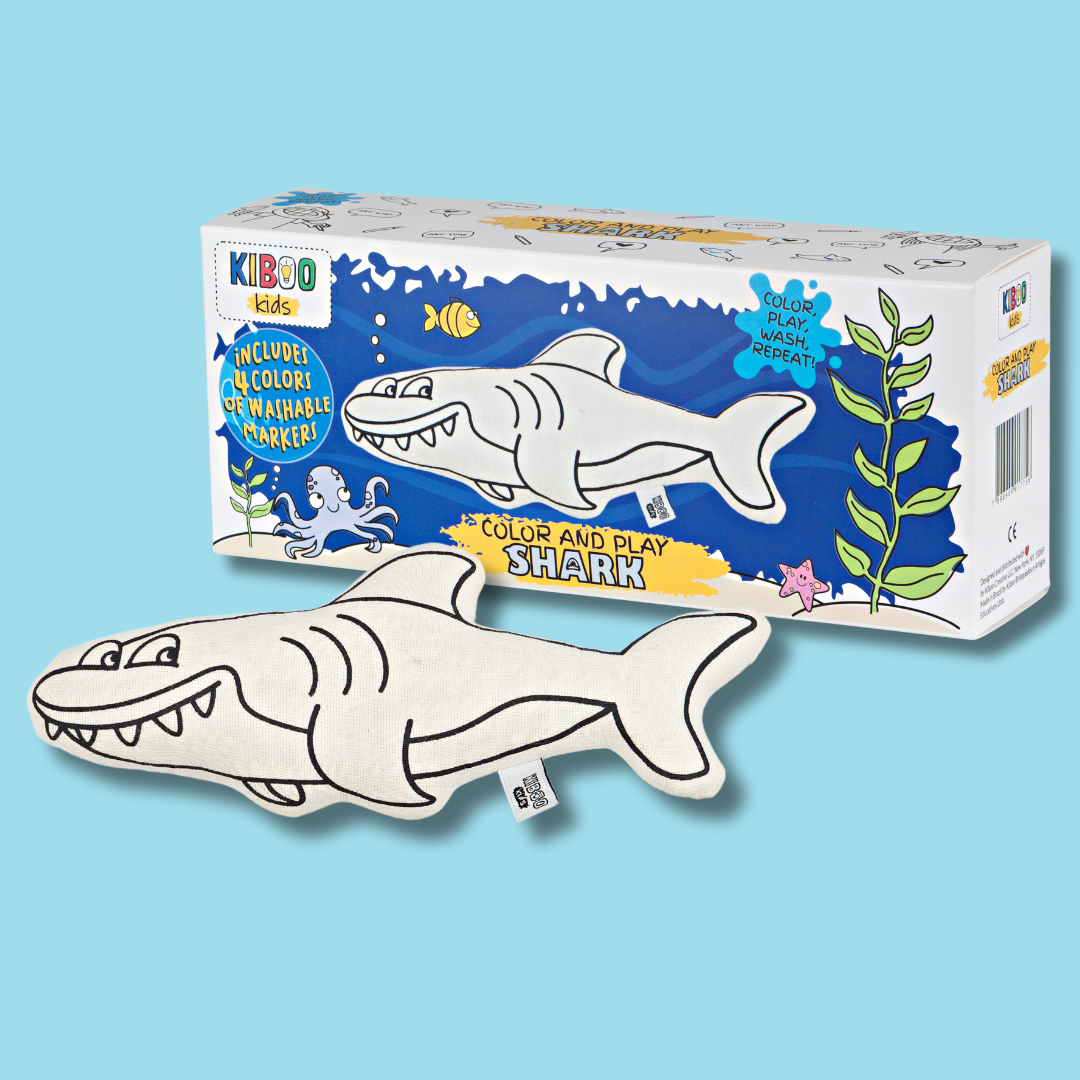 Interactive Shark for Color & Play - Dive Into Creative Fun! - HoneyBug