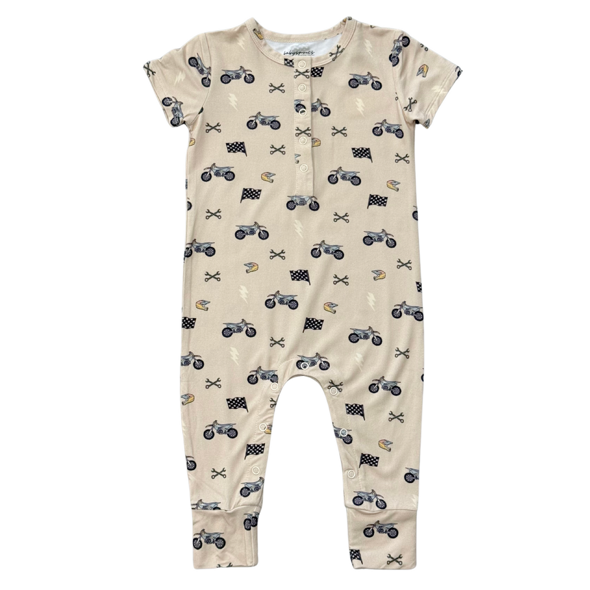 Short Sleeve Henley Romper