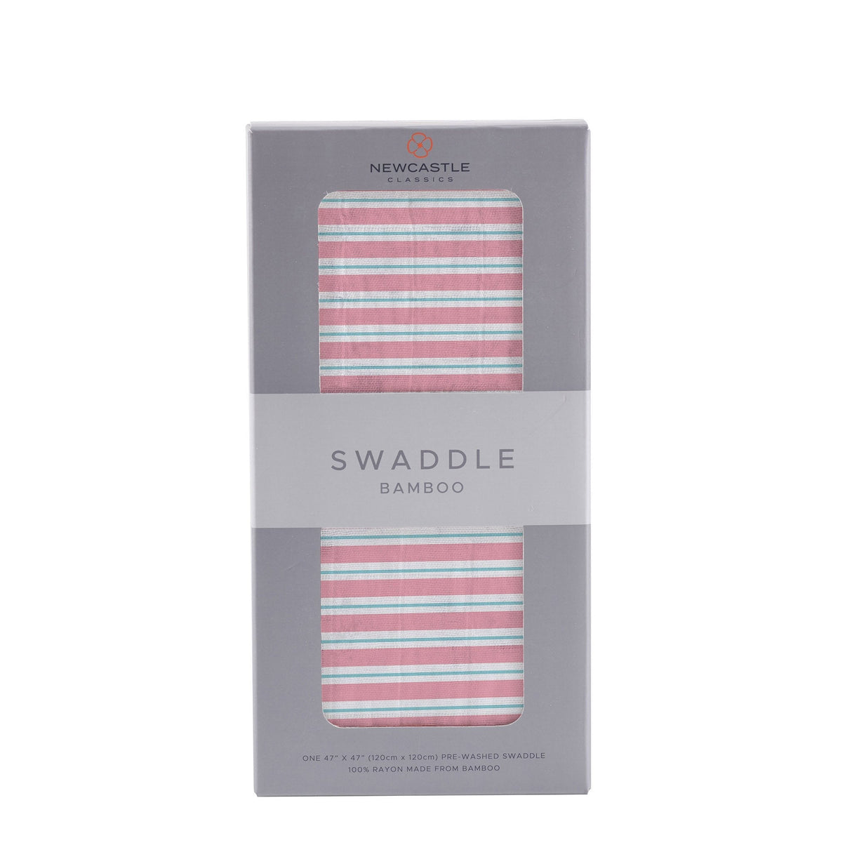 Candy Stripe Bamboo Muslin Swaddle - HoneyBug