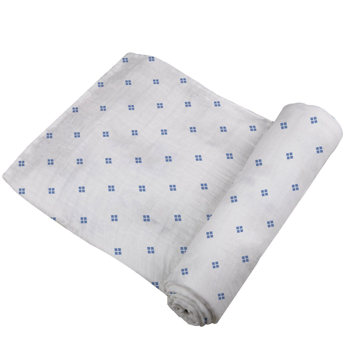 Periwinkle Diamond Polka Dot Swaddle - HoneyBug