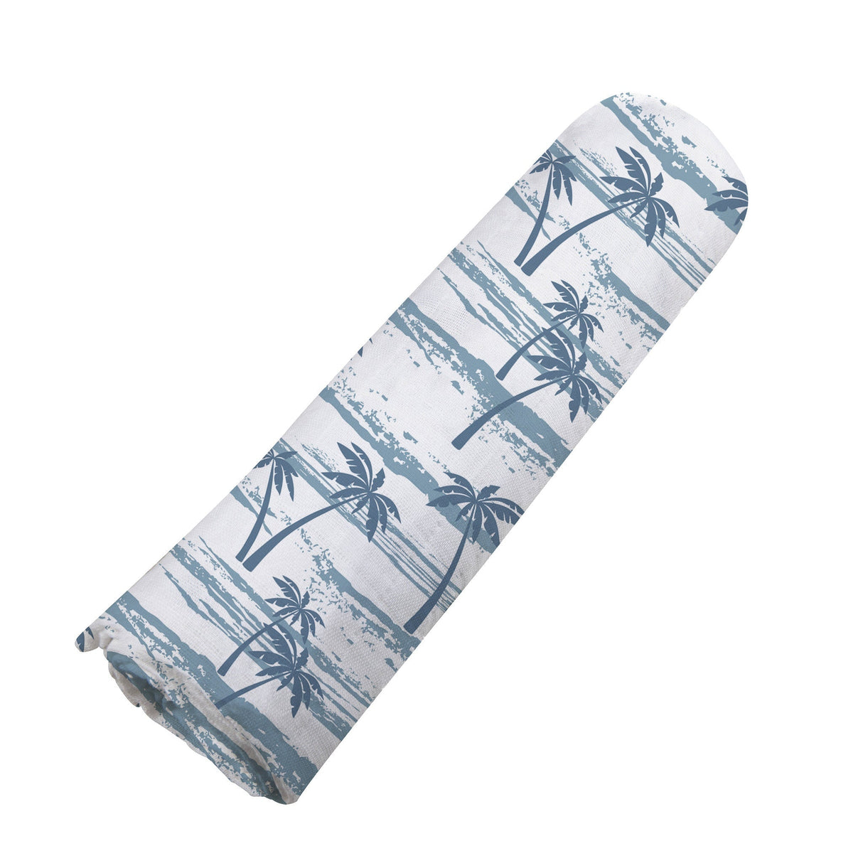 Ocean Palm Trees Bamboo Swaddle - HoneyBug
