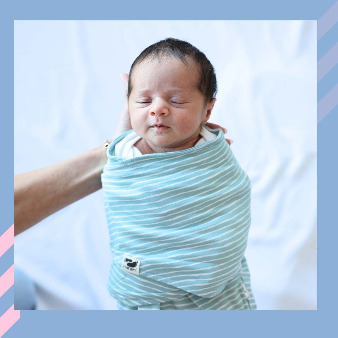 Snugababe Swaddle™ Sleep Pod - Green Stripes