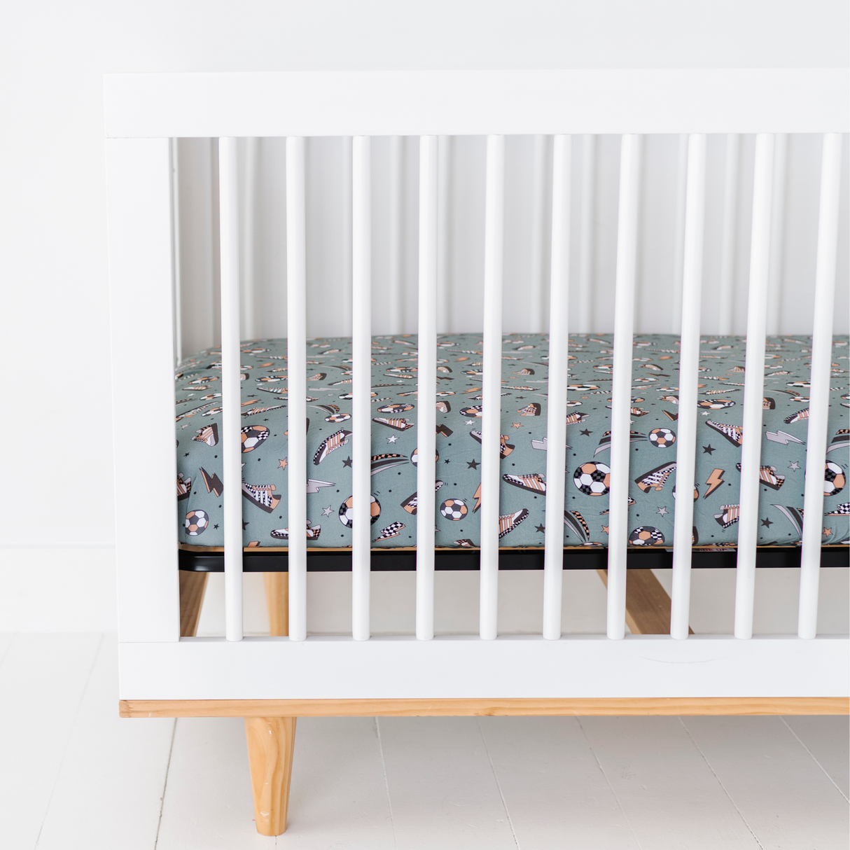 Goal Hard or Go Home Crib Sheet - HoneyBug