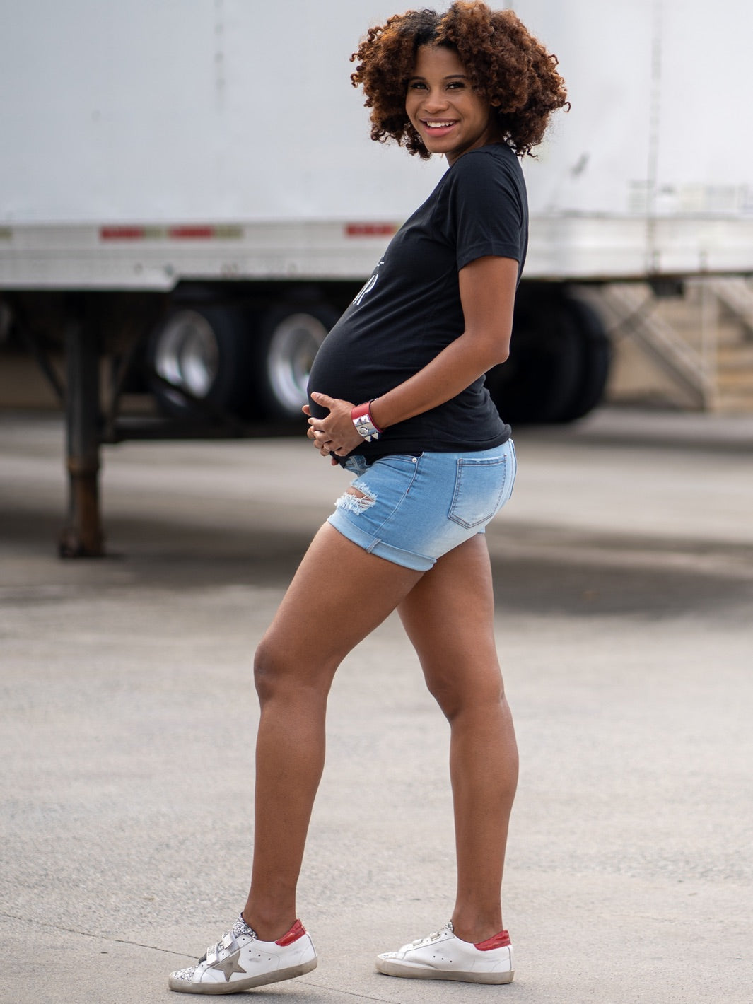 Soma Maternity Jean Shorts - HoneyBug
