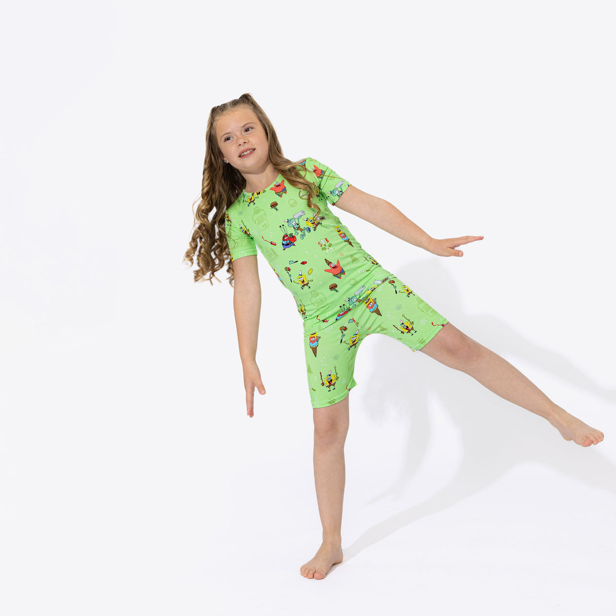SpongeBob SquarePants: Foodie Bamboo Kids Pajama Short Set - HoneyBug