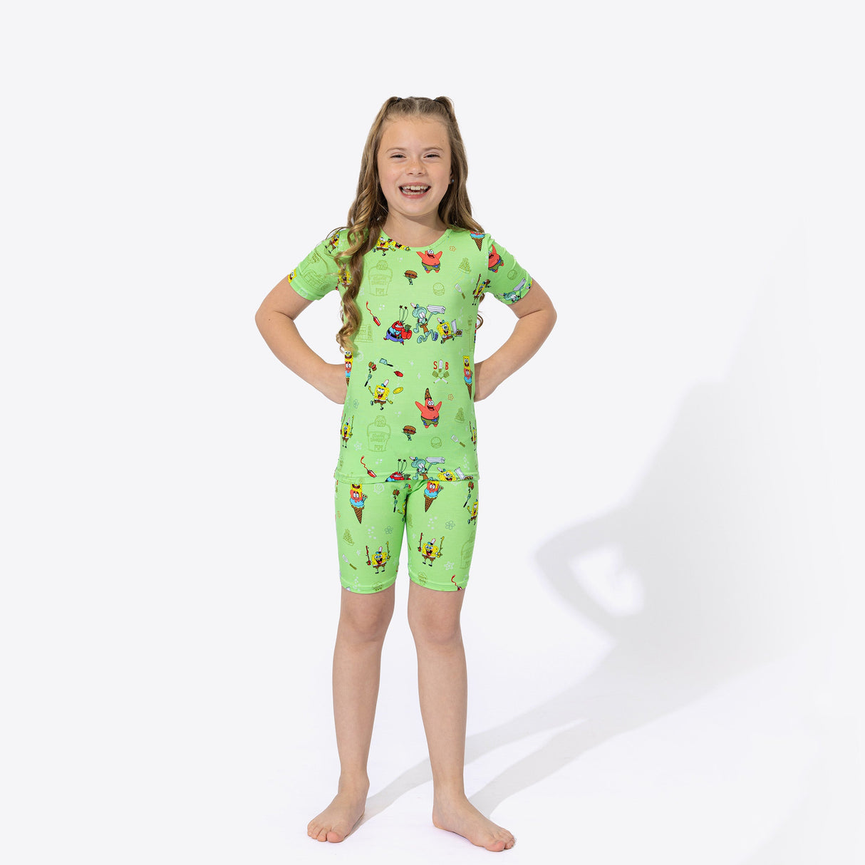 SpongeBob SquarePants: Foodie Bamboo Kids Pajama Short Set - HoneyBug