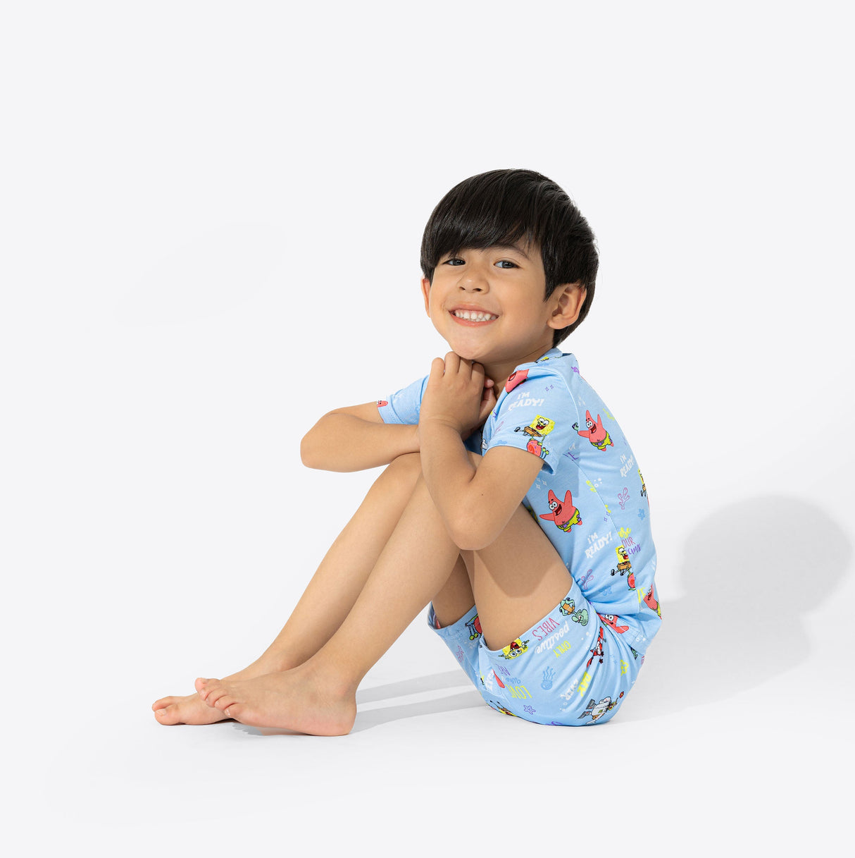 SpongeBob SquarePants: Good Vibes Bamboo Kids Pajama Short Set - HoneyBug