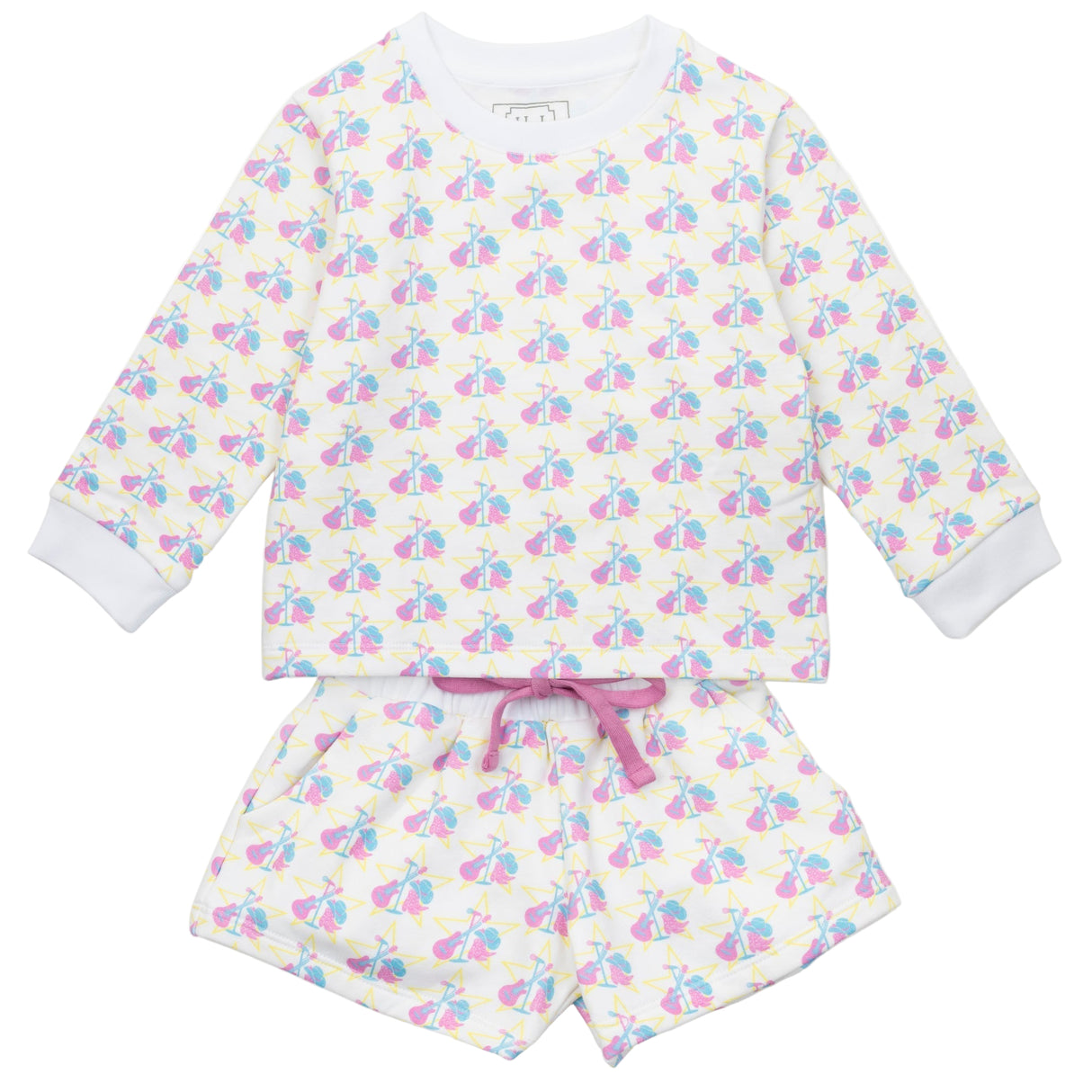 Stella Girls' Sweatshirt Short Set - Music Superstar - HoneyBug