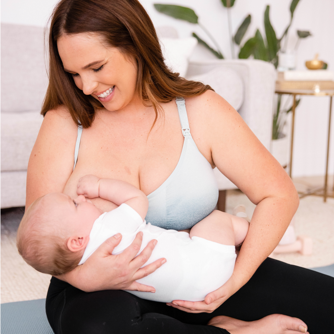 Sublime® Nursing Sports Bra | Ombre Storm - HoneyBug