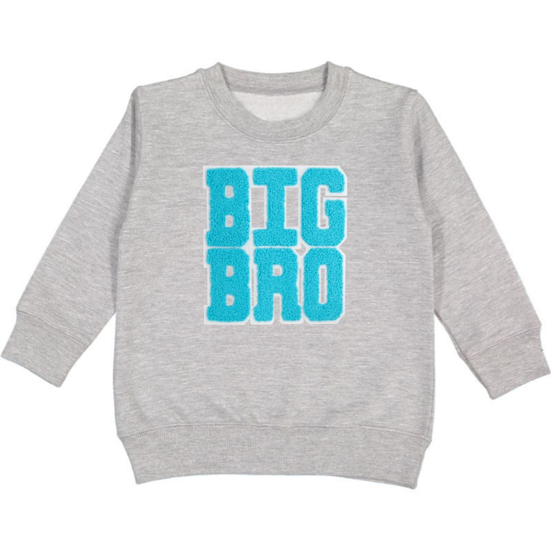 Big Bro Patch Sweatshirt - Gray - HoneyBug