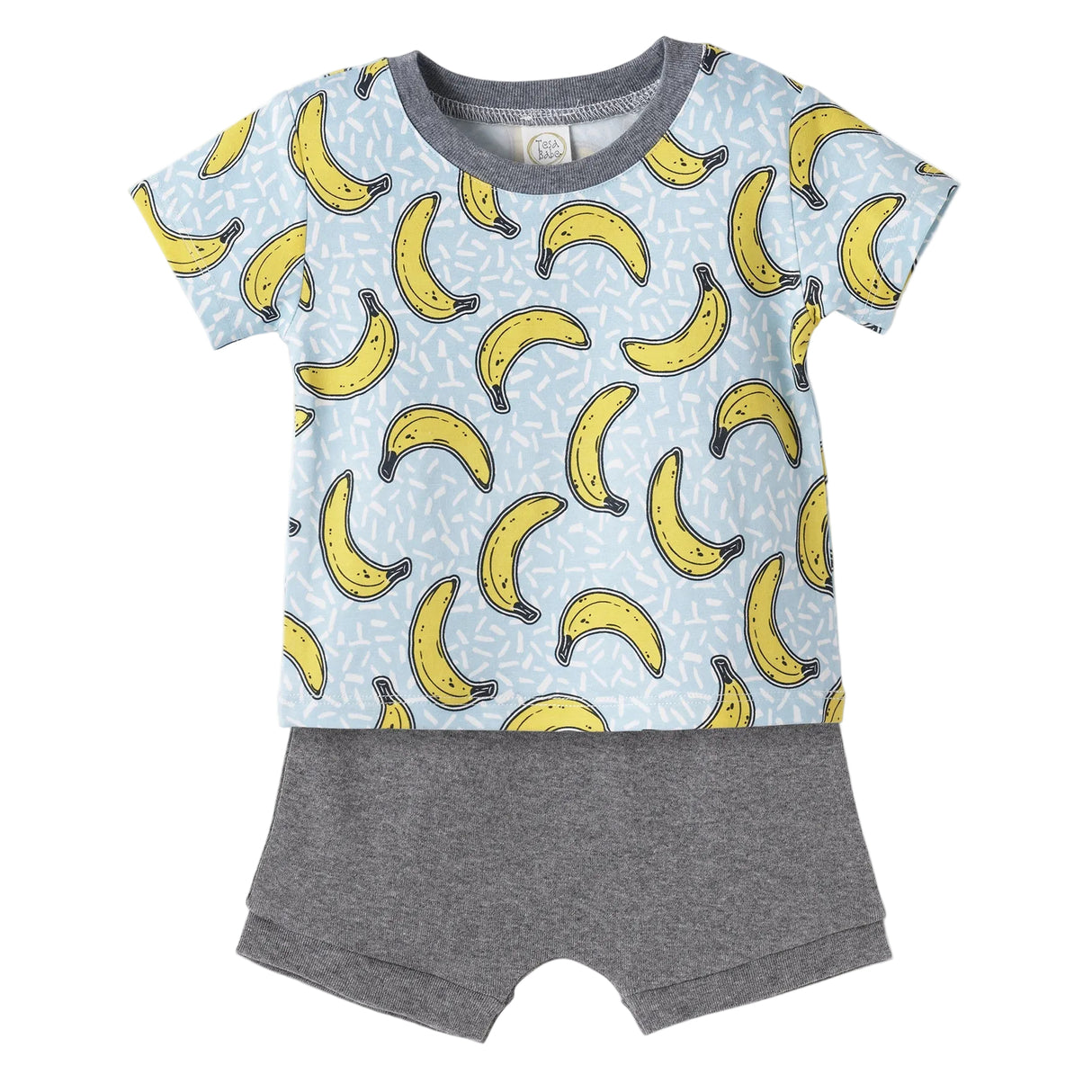 Banana Split Bamboo T-Shirt & Cotton Shorts Set for Boys