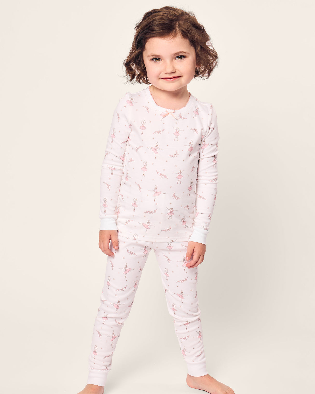 Kid's Pima Snug Fit Pajama Set in Sugar Plum Fairy - HoneyBug