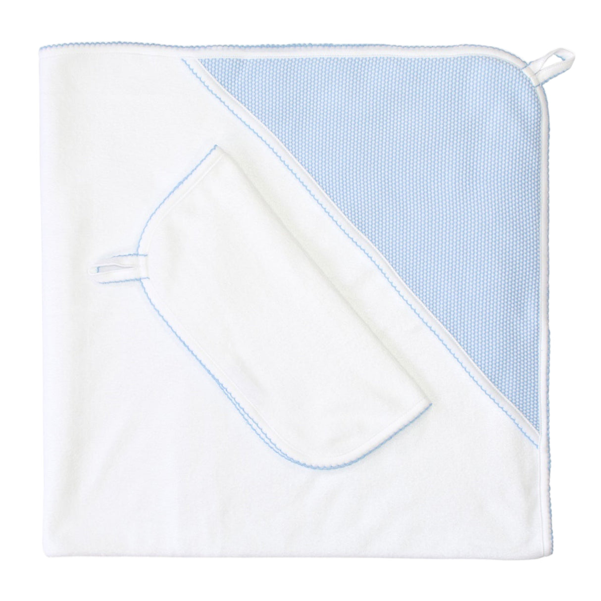 Bubble Hooded Towel - Blue - HoneyBug
