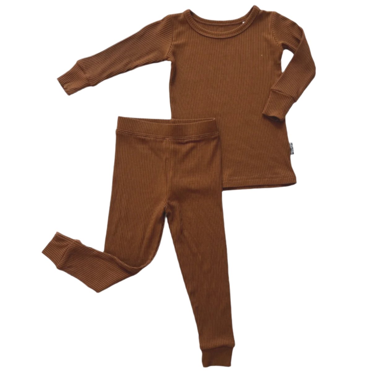 LONG SLEEVE 2 PIECE SETS- Bark Ribbed - HoneyBug