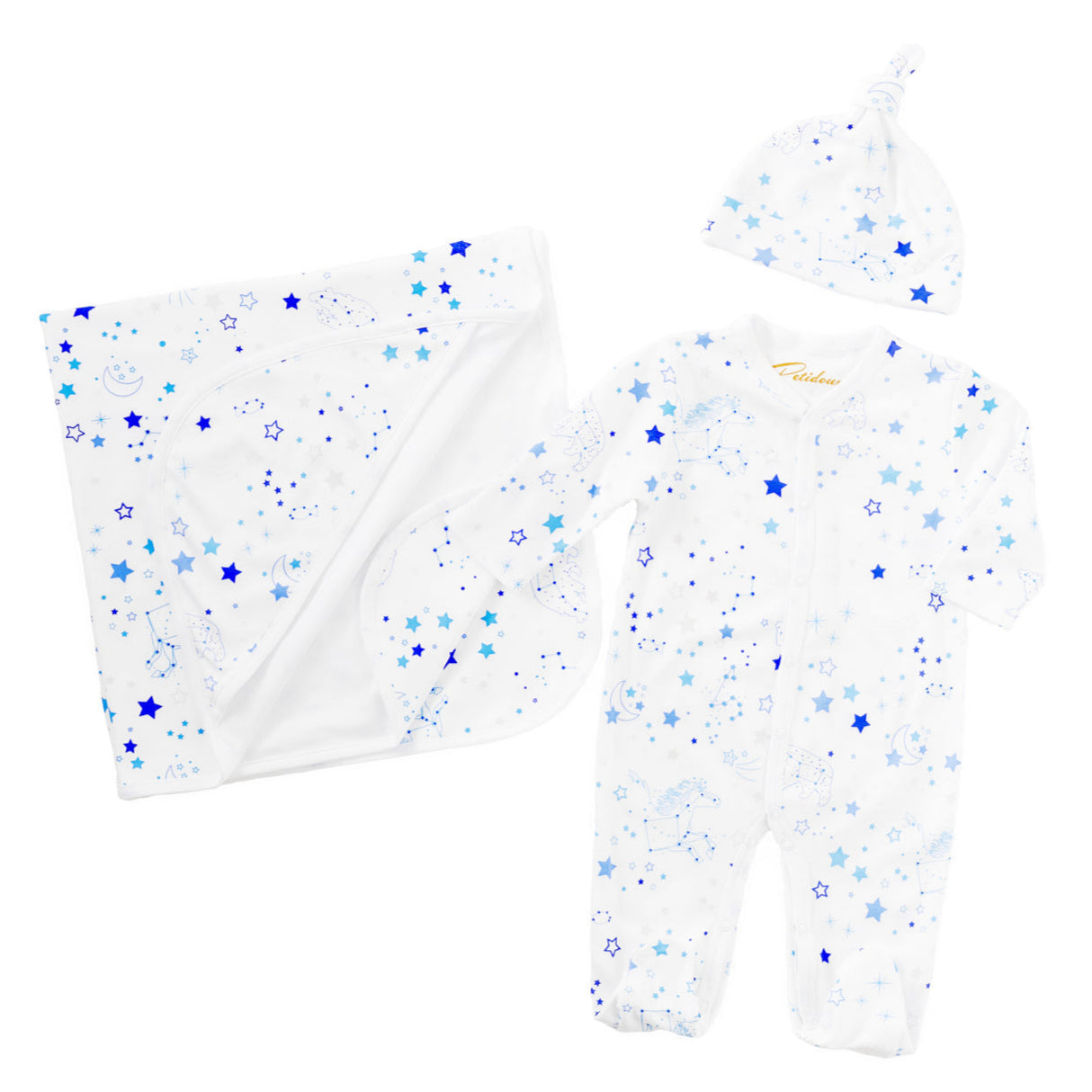 Twinkle Twinkle Blue Baby Set - HoneyBug