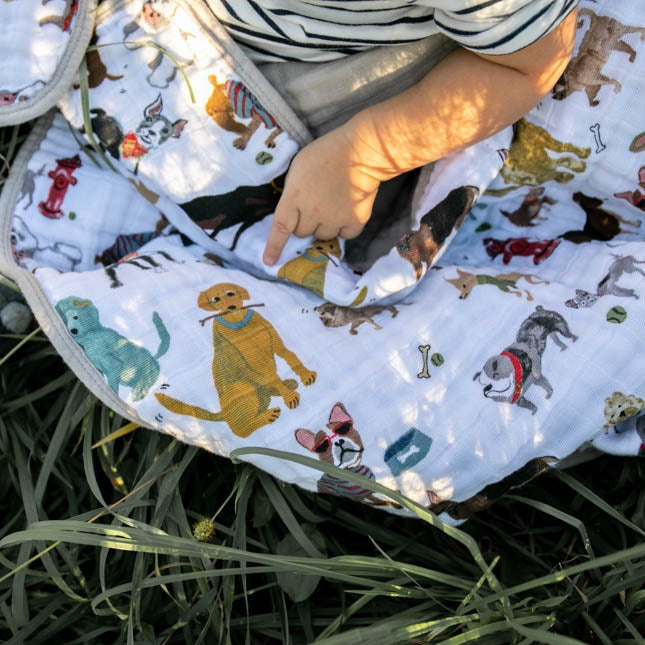 Original Cotton Muslin Quilt - Woof - HoneyBug