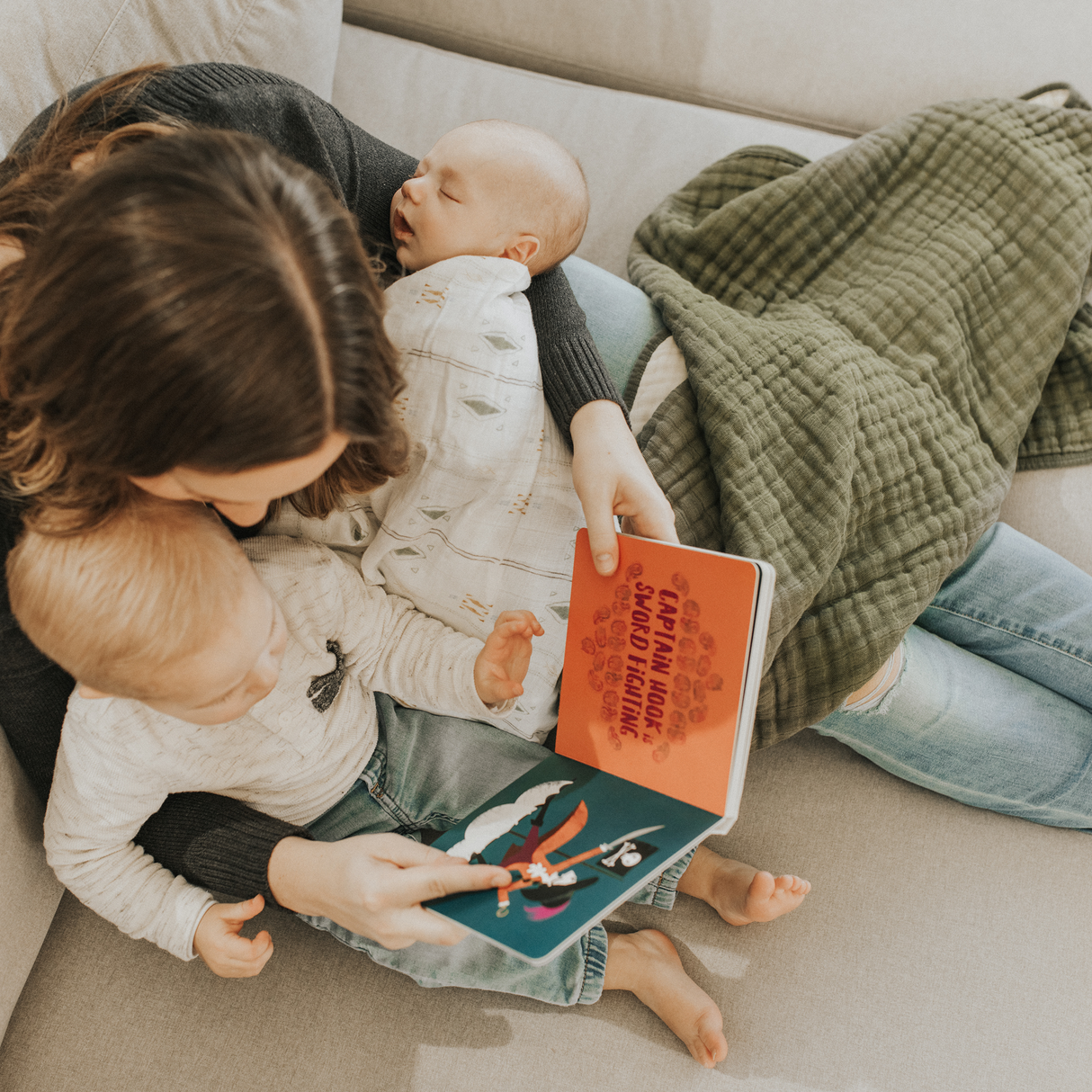 Original Cotton Muslin Quilt - Fern - HoneyBug