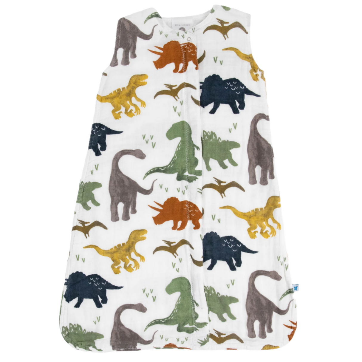 Cotton Muslin Sleep Bag - Dino Friends - HoneyBug