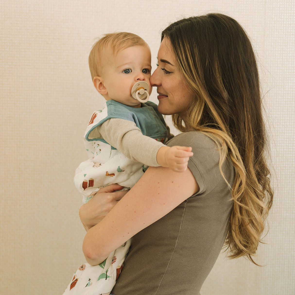 Cotton Muslin Quilted Sleep Bag - Farmyard - HoneyBug