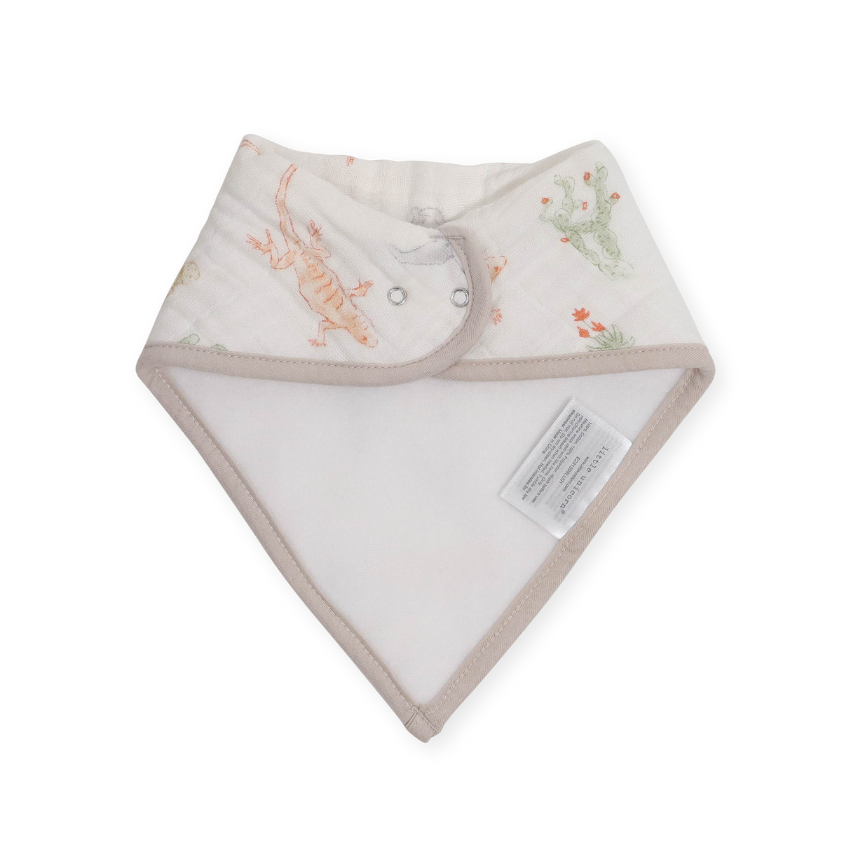 Cotton Muslin + Fleece Bandana Bib 4 Pack - Adobe Checker - HoneyBug
