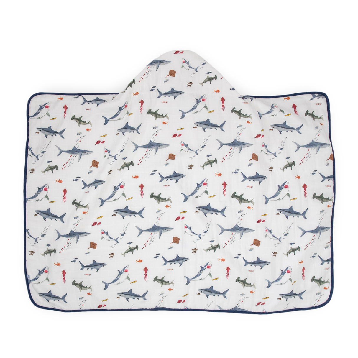 Toddler Hooded Towel - Shark - HoneyBug