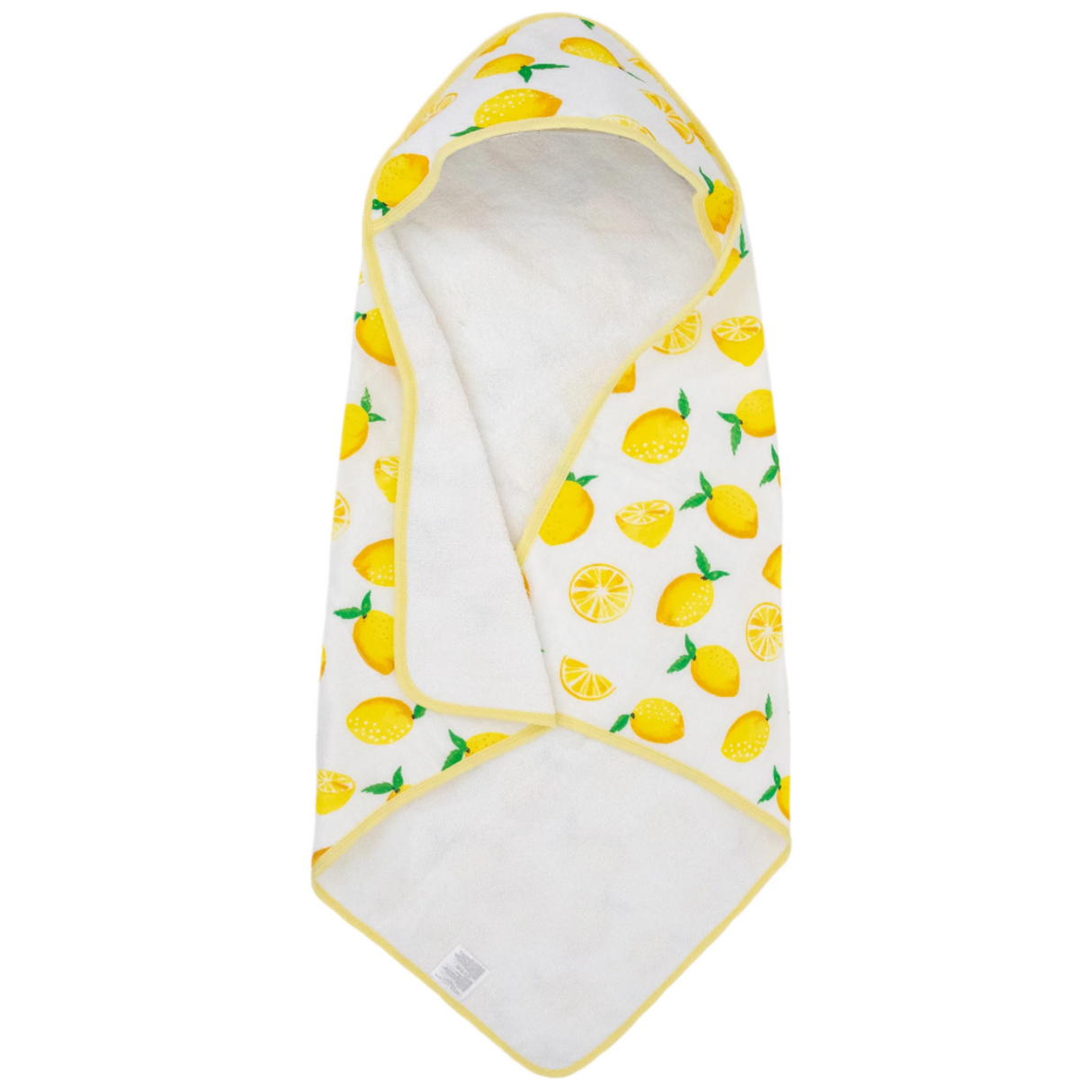 Infant Hooded Towel - Lemon - HoneyBug