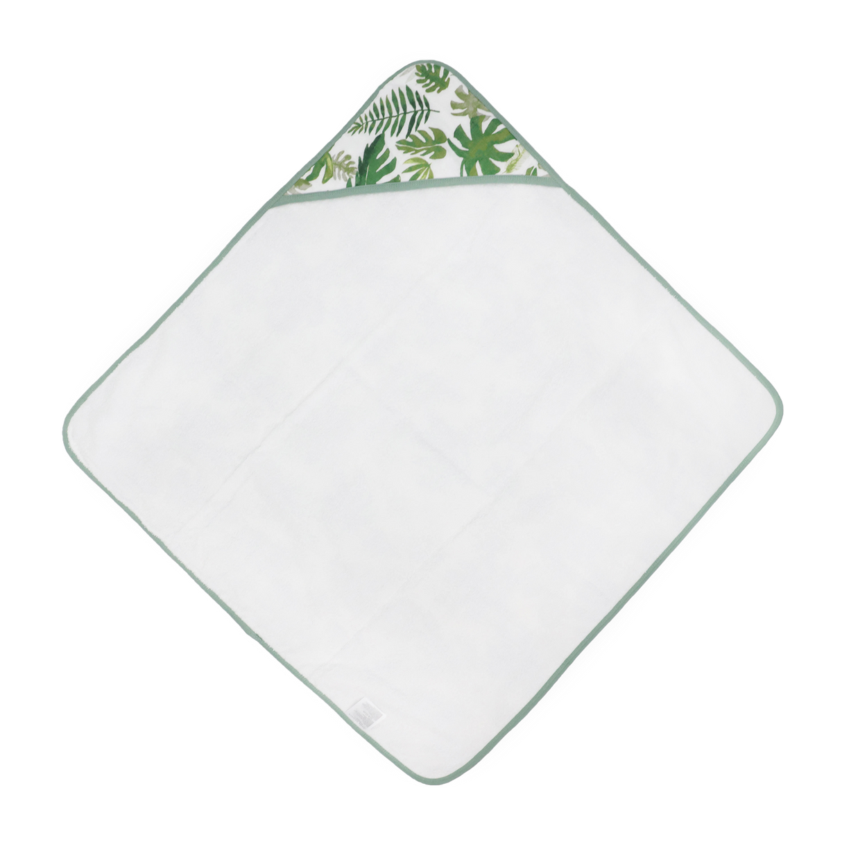 Infant Hooded Towel - Tropical Leaf - HoneyBug