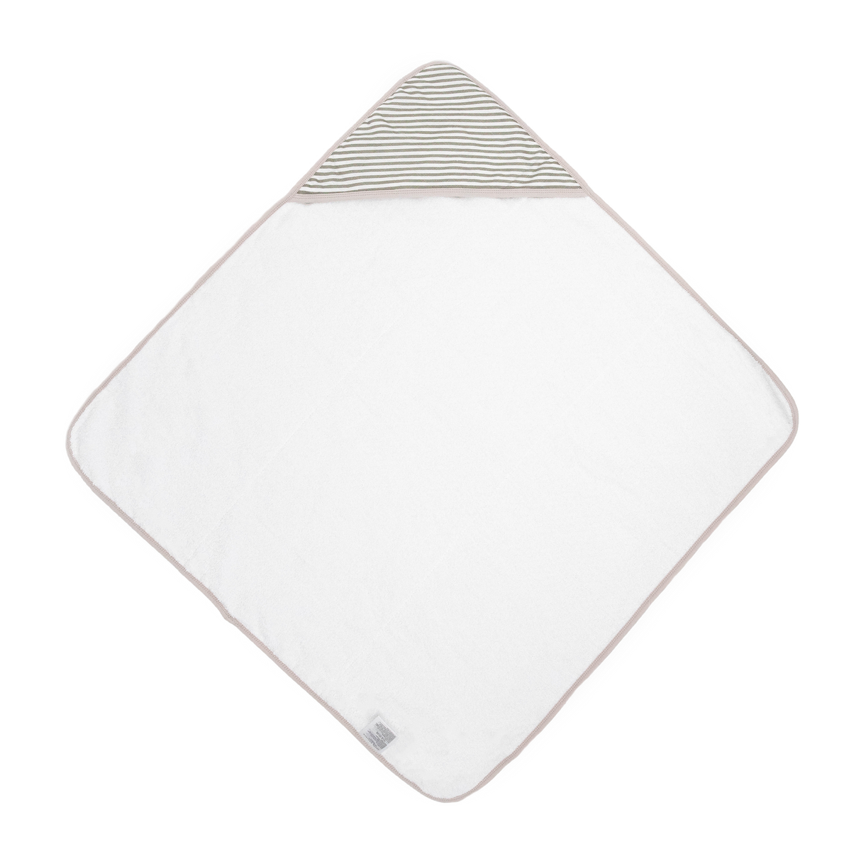 Infant Hooded Towel - Grey Stripe - HoneyBug