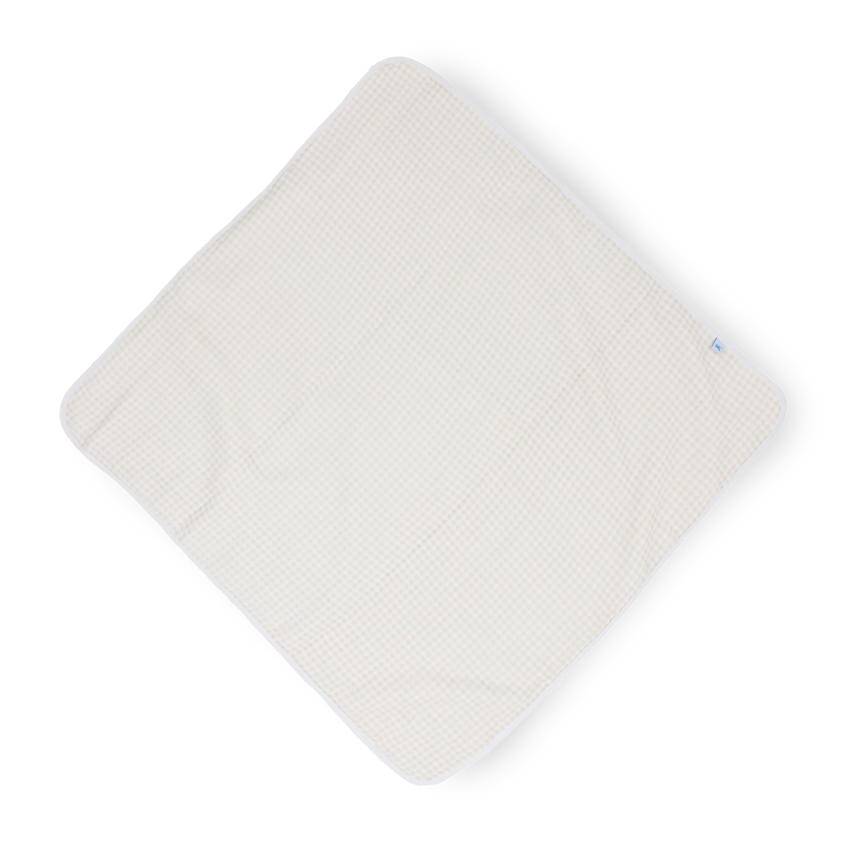 Infant Hooded Towel - Tan Gingham - HoneyBug