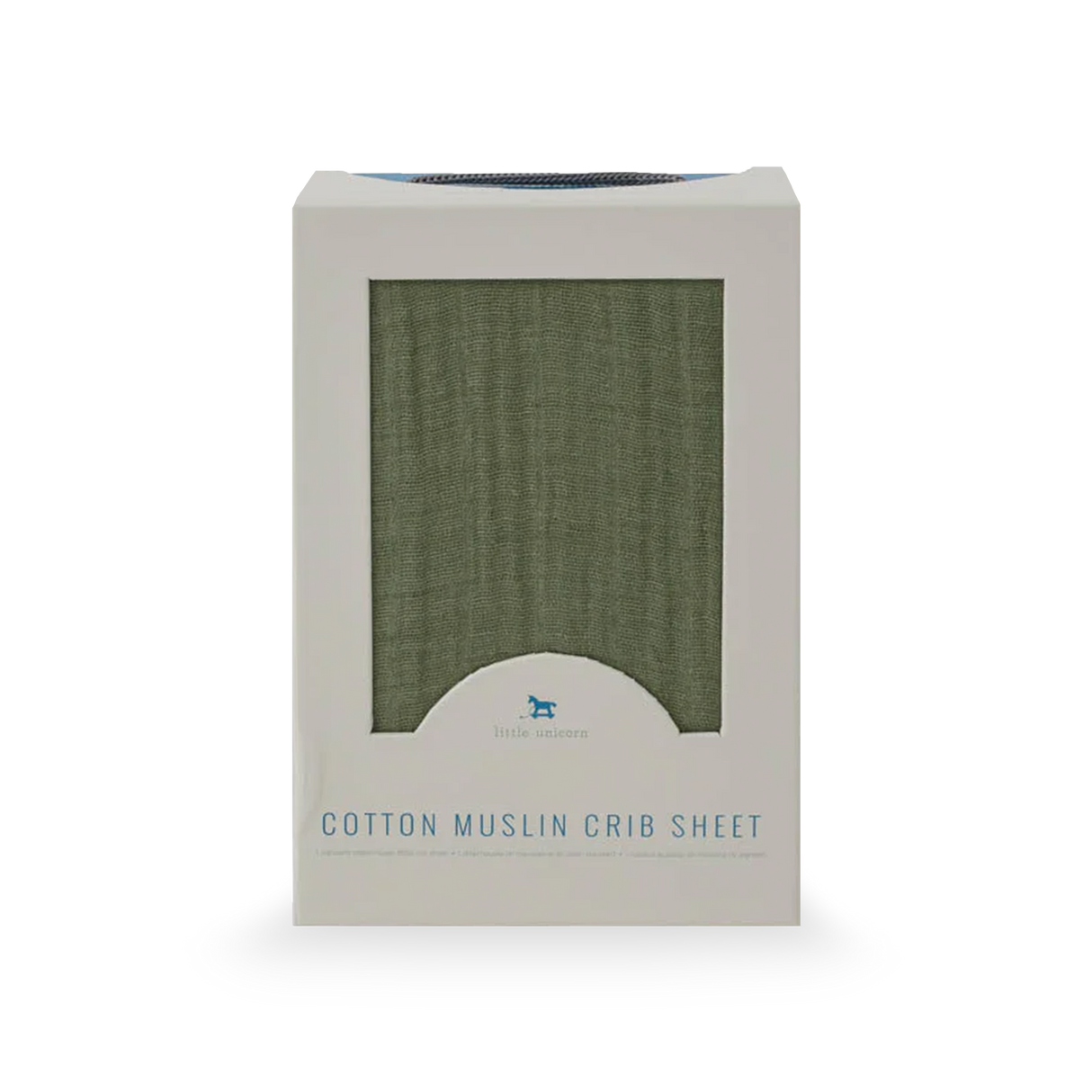 Cotton Muslin Crib Sheet - Fern - HoneyBug