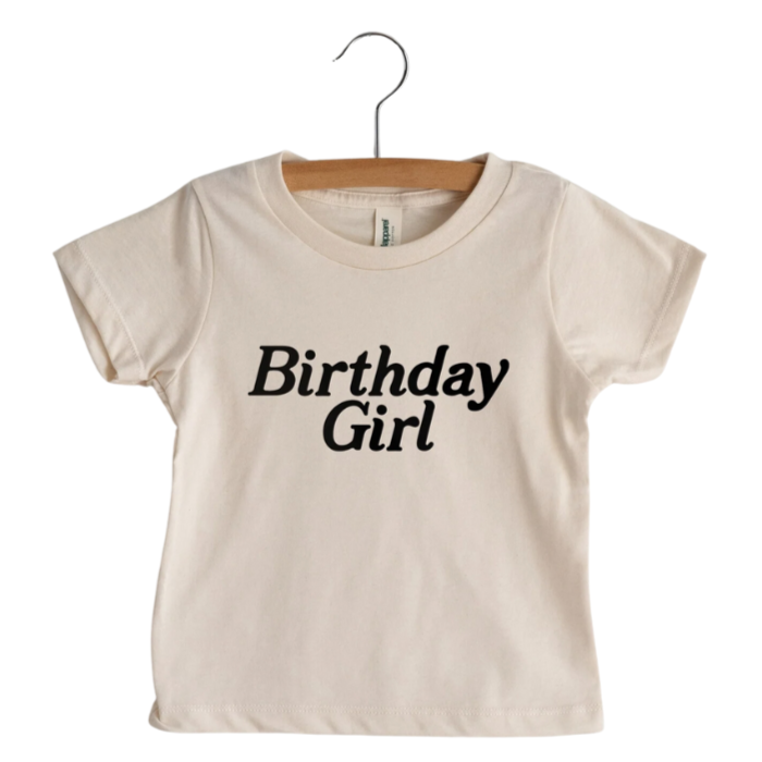 Birthday Girl Organic Kids Tee - HoneyBug