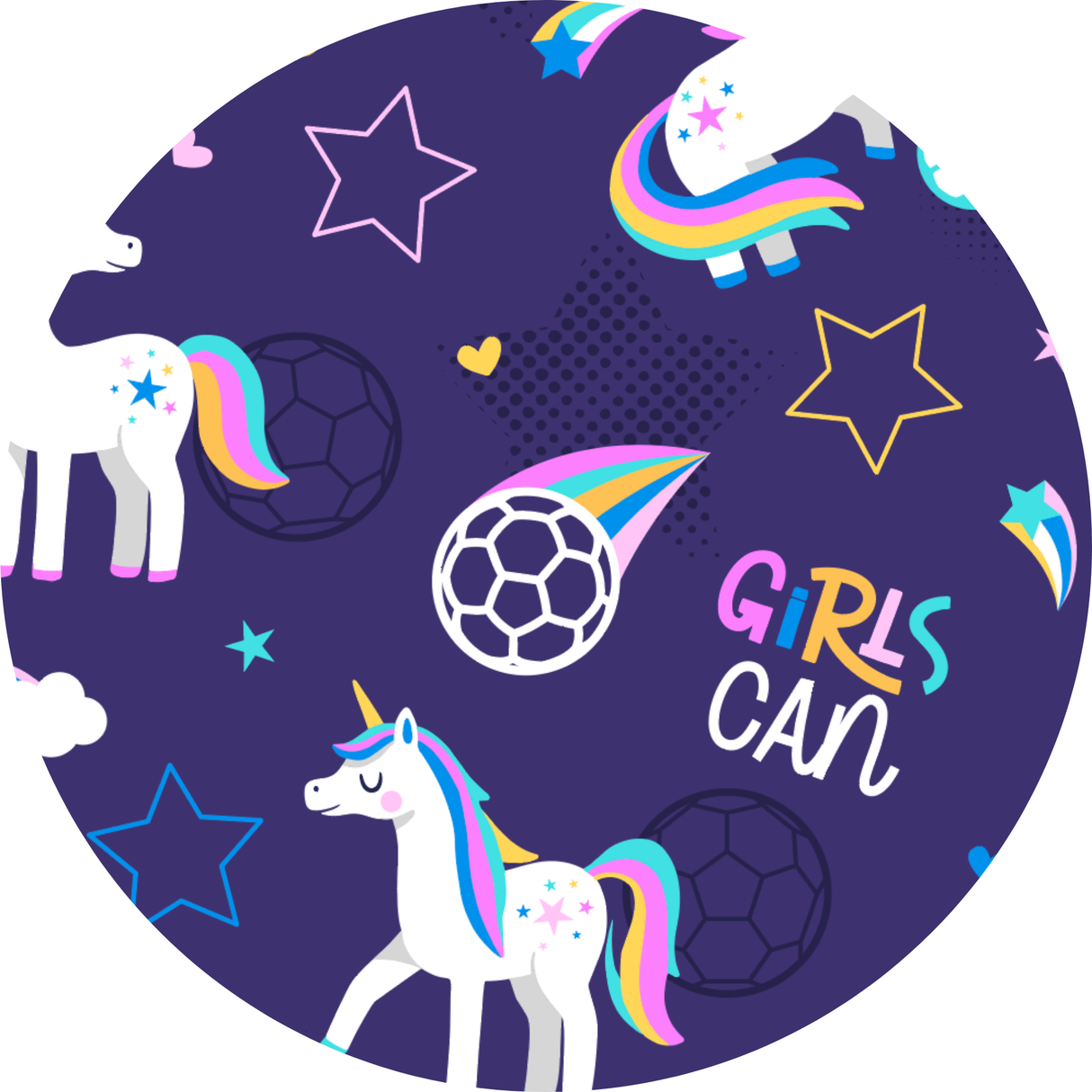 Unicorn Goals Biggie Bow - HoneyBug