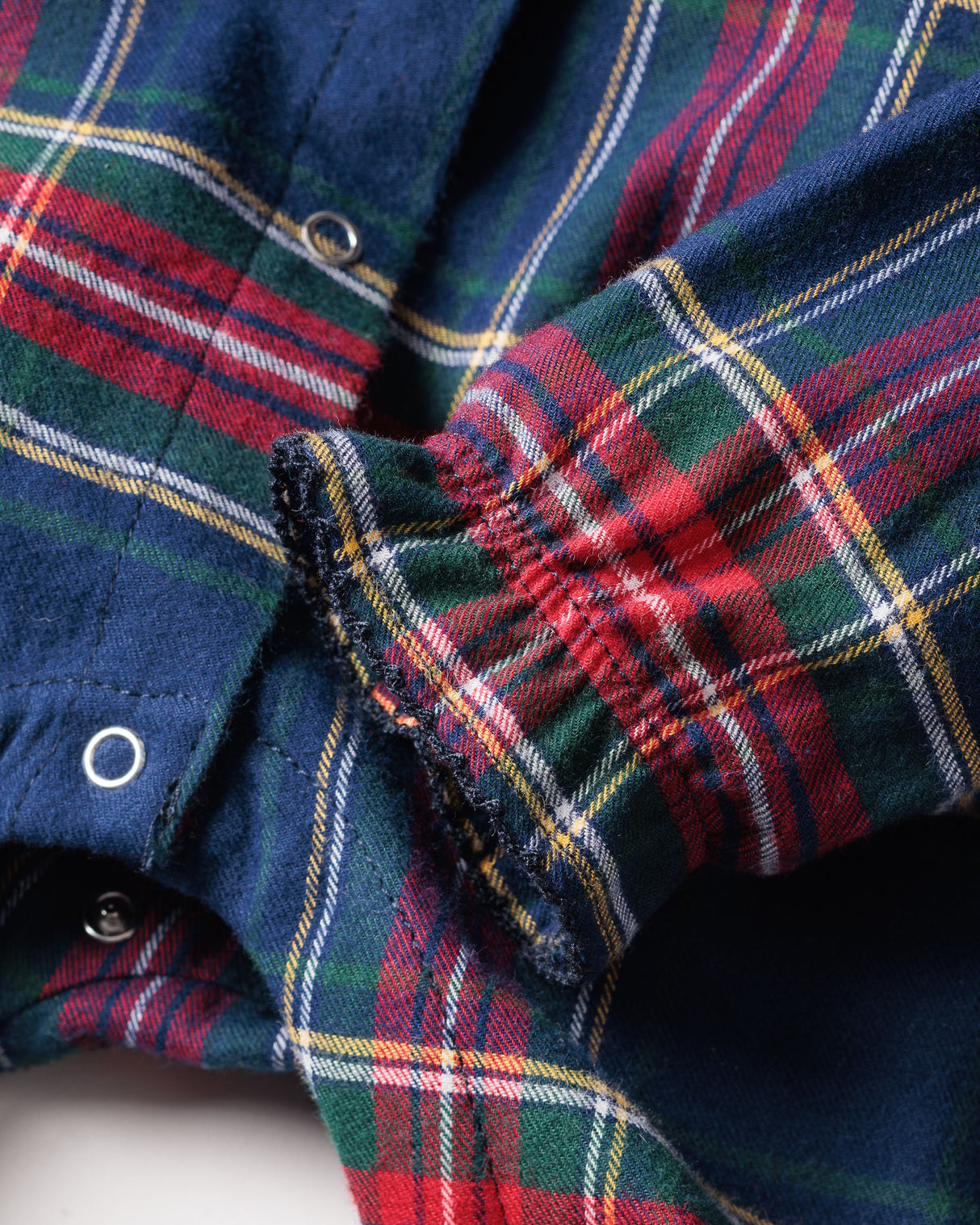 Baby's Brushed Twill Madeline Romper in Windsor Tartan - HoneyBug