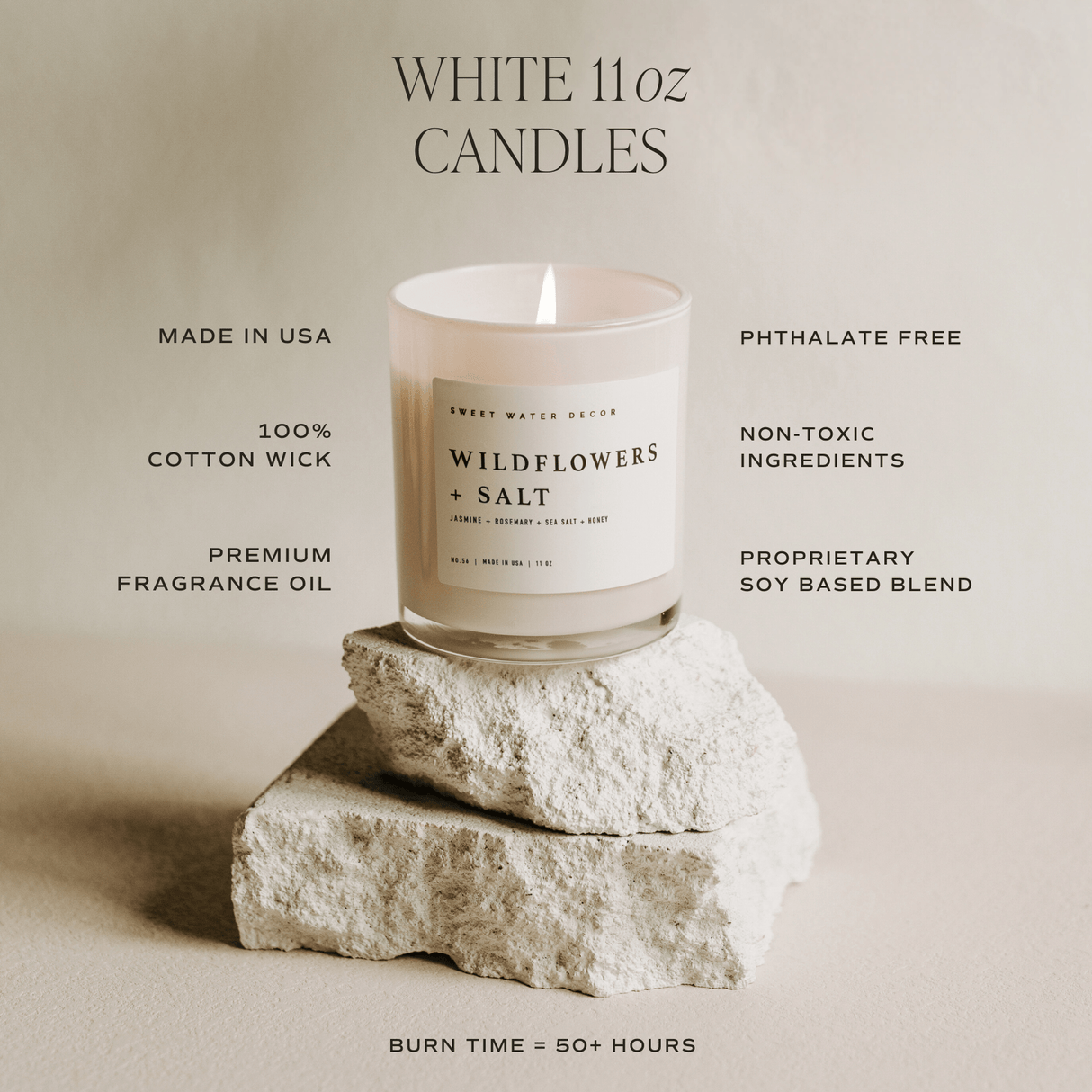 Best Mom Ever! Soy Candle - White Jar - 11 oz (Spa Day) - HoneyBug