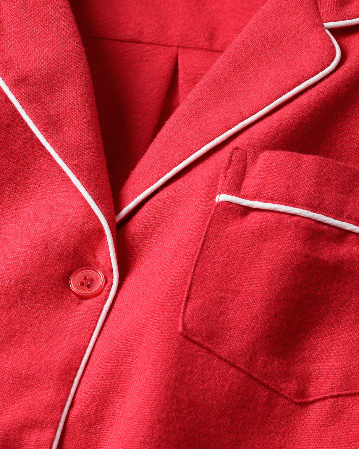 Kid's Flannel Pajama Set in Red - HoneyBug